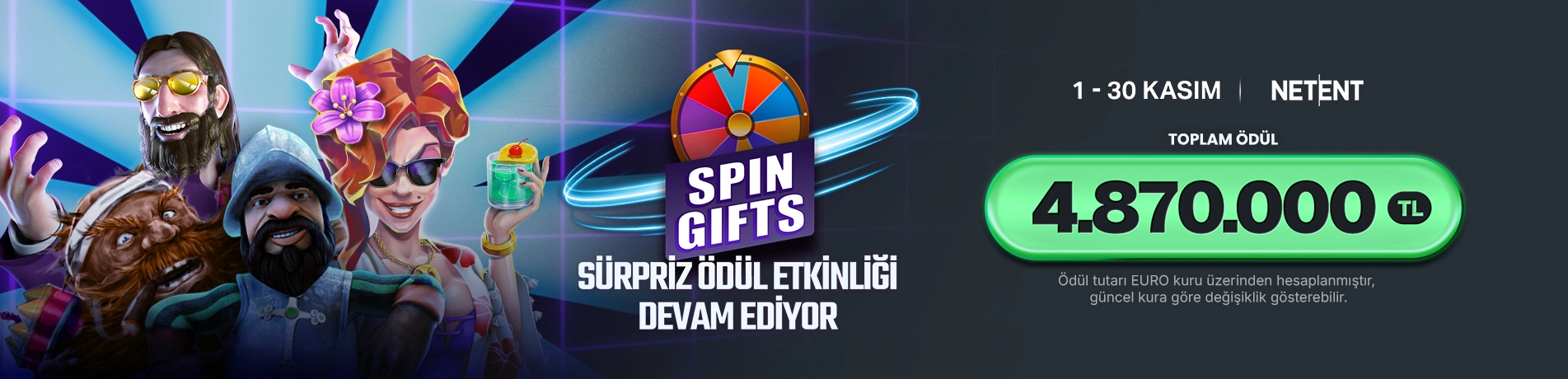 NETENT SPIN GIFTS