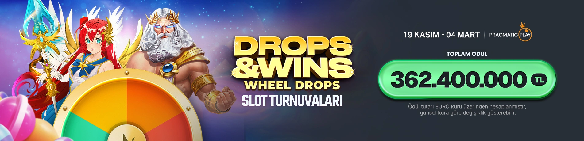PRAGMATIC PLAY DROPS & WINS WHEEL DROPS