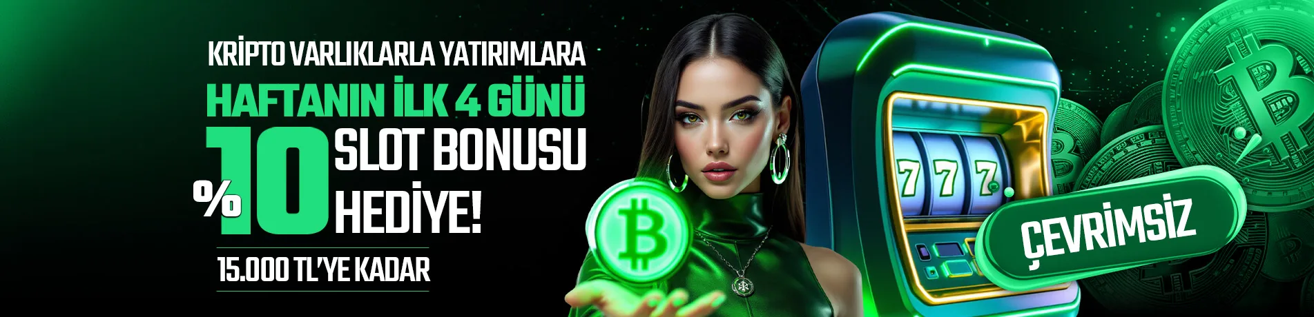 %10 Çevrimsiz Kripto Slot